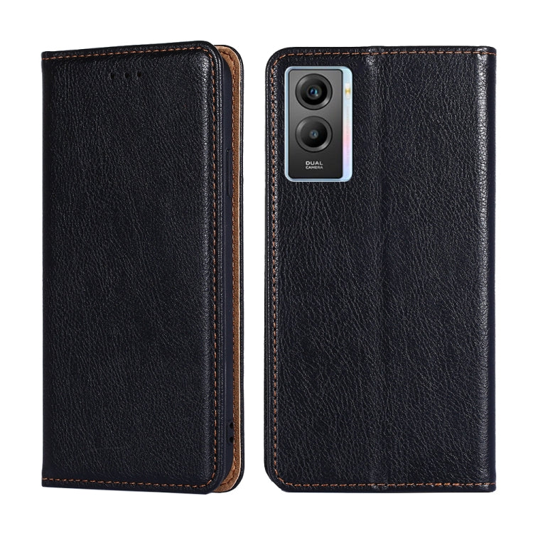 For vivo Y55s 5G Pure Color Magnetic Leather Phone Case