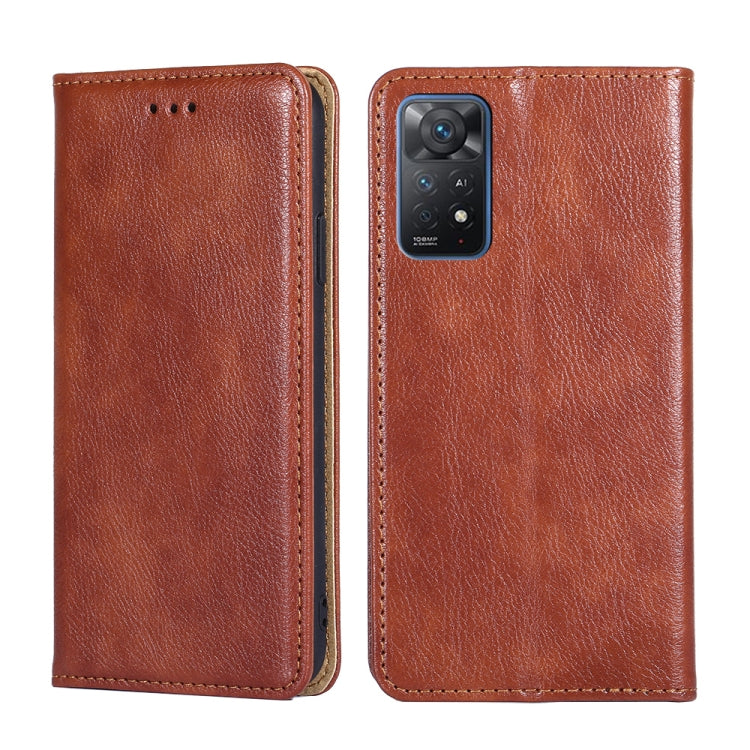 For Xiaomi Redmi Note 11 Pro 4G / 5G Global Pure Color Magnetic Leather Phone Case