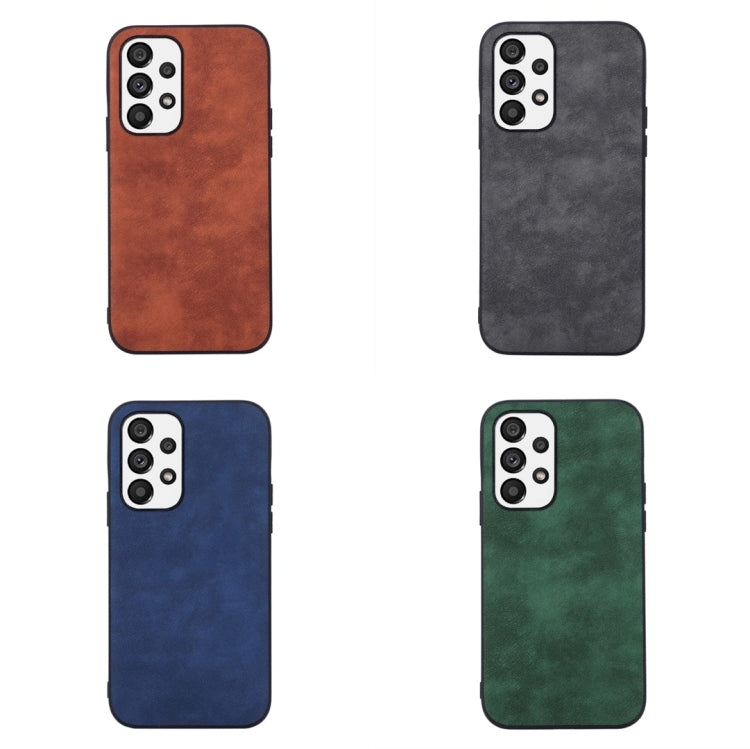 For Samsung Galaxy A73 5G Morocco Texture PU+TPU+PC Shockproof Phone Case