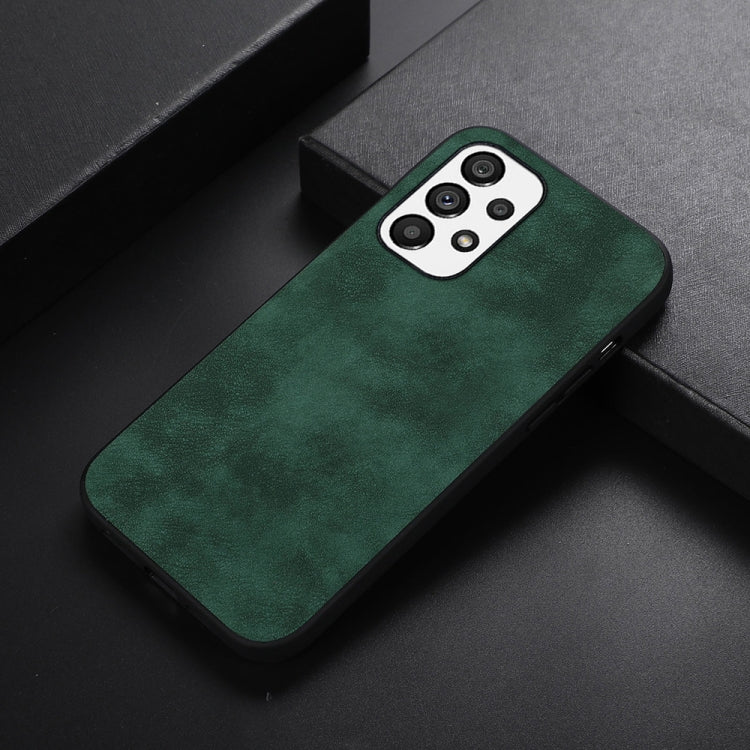 For Samsung Galaxy A73 5G Morocco Texture PU+TPU+PC Shockproof Phone Case