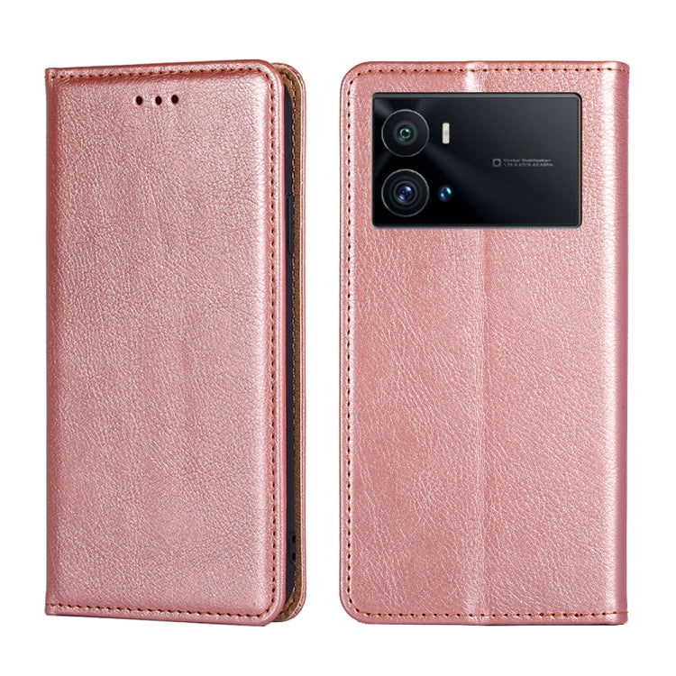 For vivo iQOO 9 Pro 5G Pure Color Magnetic Leather Phone Case