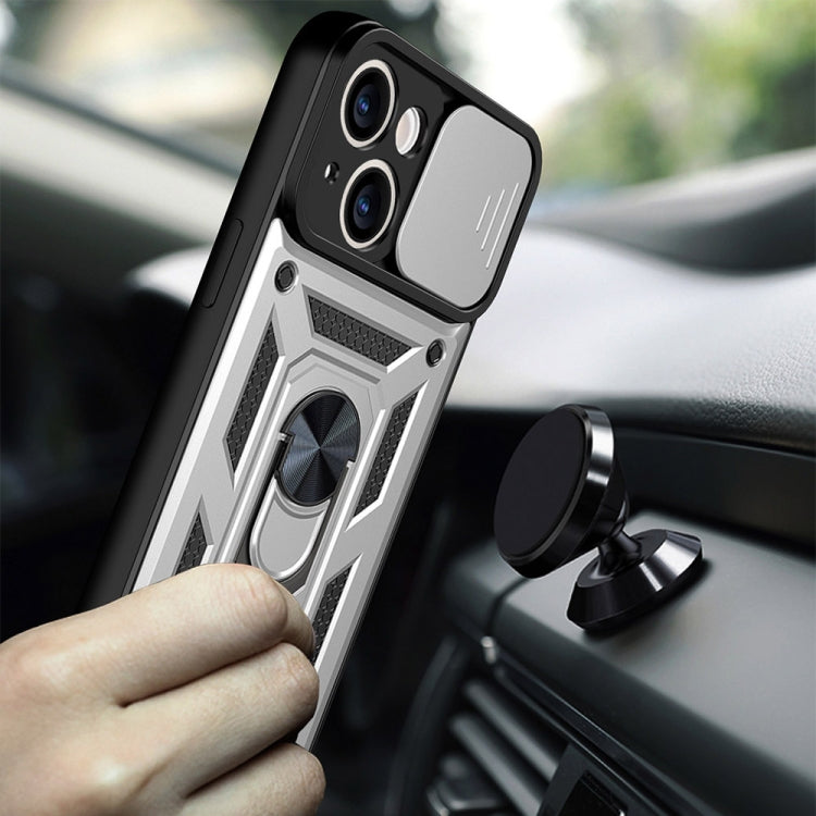 For iPhone 14 Sliding Camera Cover Design TPU+PC Phone Case