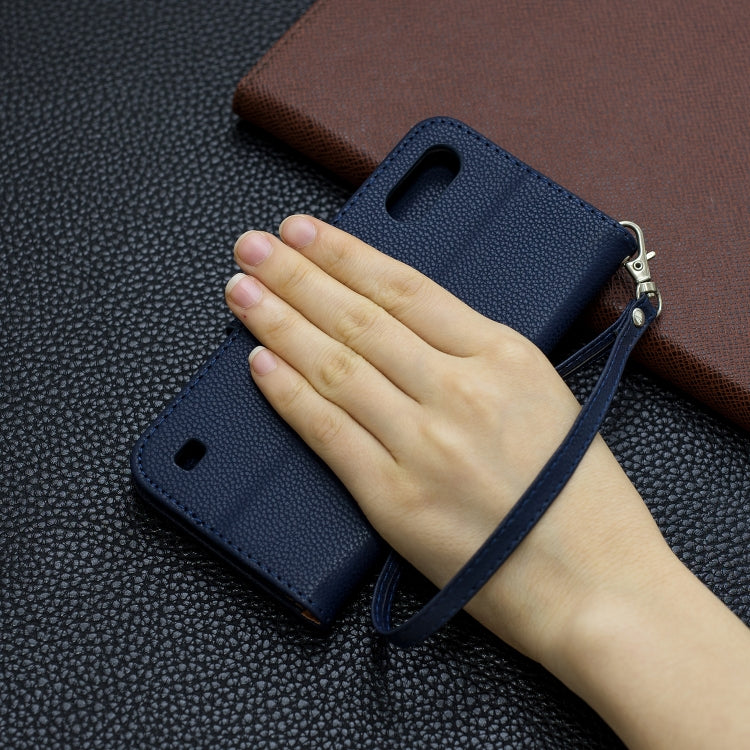 For Xiaomi Redmi K30 Litchi Texture Pure Color Horizontal Flip PU Leather Case with Holder & Card Slots & Wallet & Lanyard