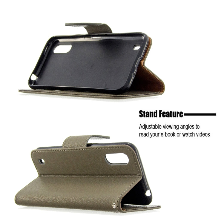 For Xiaomi Redmi K30 Litchi Texture Pure Color Horizontal Flip PU Leather Case with Holder & Card Slots & Wallet & Lanyard