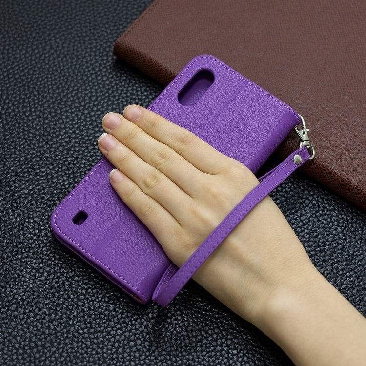 For Xiaomi Redmi K30 Litchi Texture Pure Color Horizontal Flip PU Leather Case with Holder & Card Slots & Wallet & Lanyard