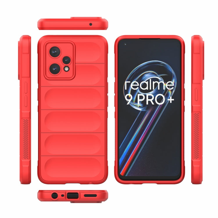 For OPPO Realme 9 Pro+ Magic Shield TPU + Flannel Phone Case