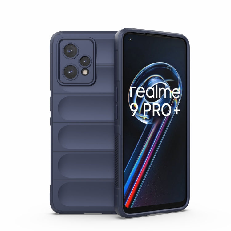 For OPPO Realme 9 Pro+ Magic Shield TPU + Flannel Phone Case