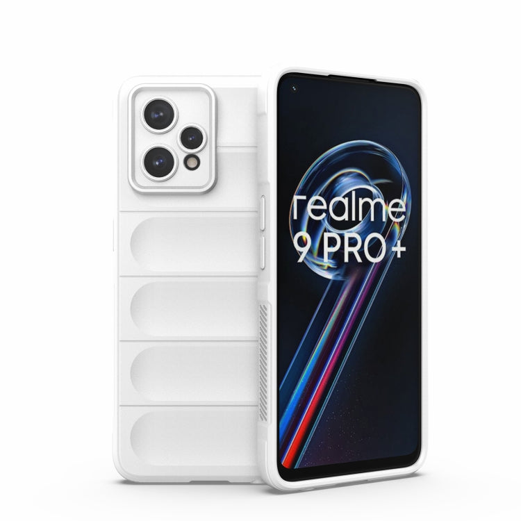 For OPPO Realme 9 Pro+ Magic Shield TPU + Flannel Phone Case