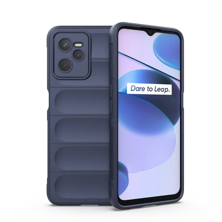 For OPPO Realme C35 Magic Shield TPU + Flannel Phone Case