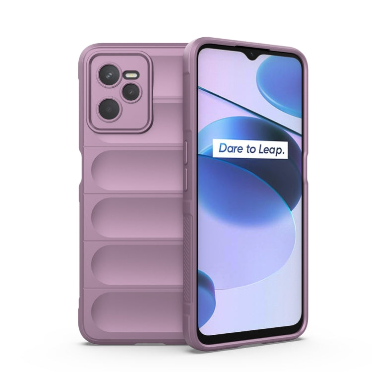 For OPPO Realme C35 Magic Shield TPU + Flannel Phone Case