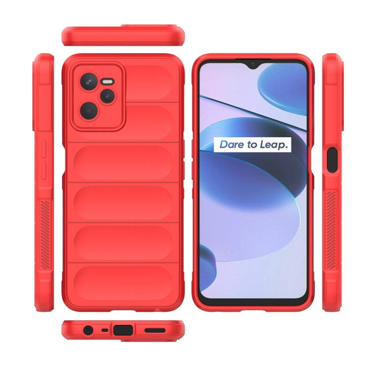 For OPPO Realme C35 Magic Shield TPU + Flannel Phone Case