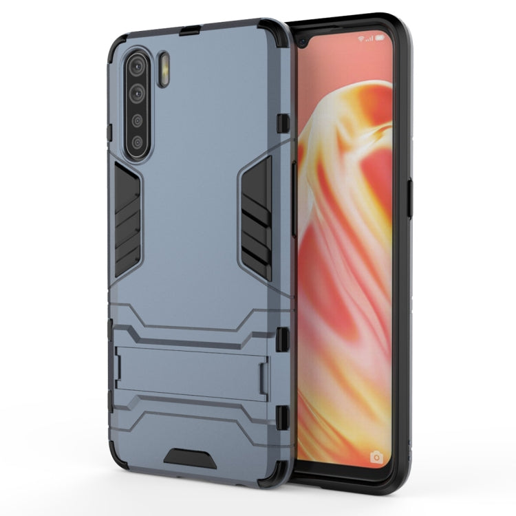 For OPPO A91 PC + TPU Shockproof Protective Case with Holder