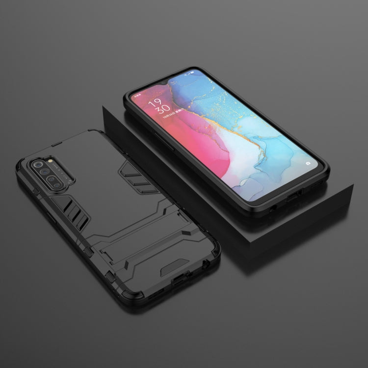 For OPPO Reno3 PC + TPU Shockproof Protective Case with Holder