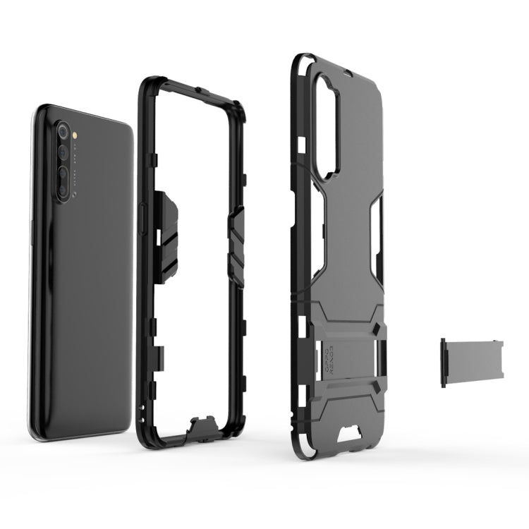 For OPPO Reno3 PC + TPU Shockproof Protective Case with Holder