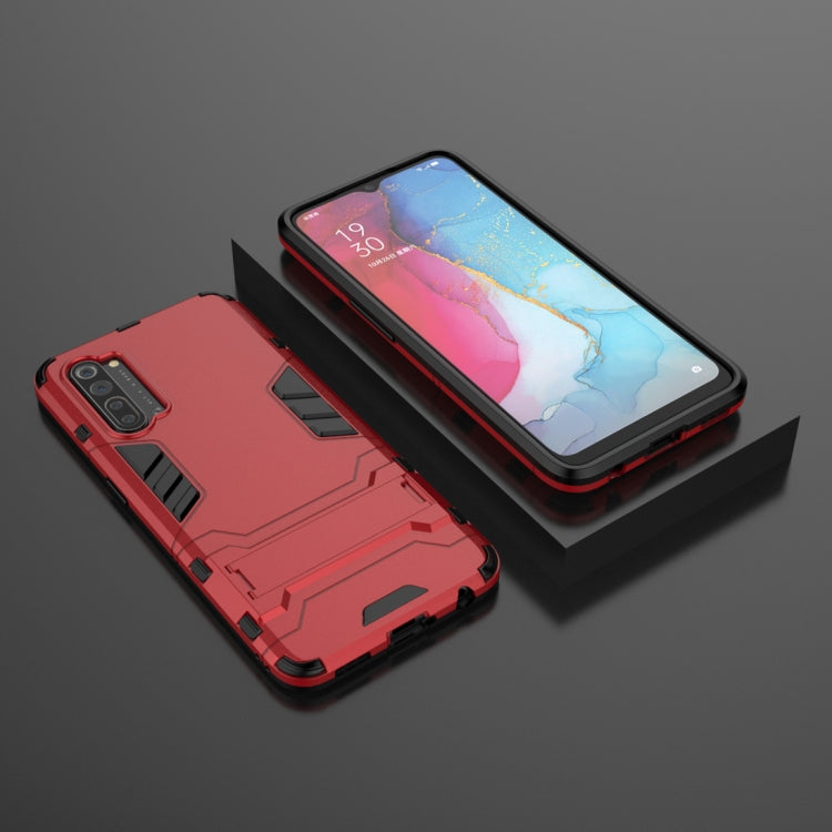 For OPPO Reno3 PC + TPU Shockproof Protective Case with Holder