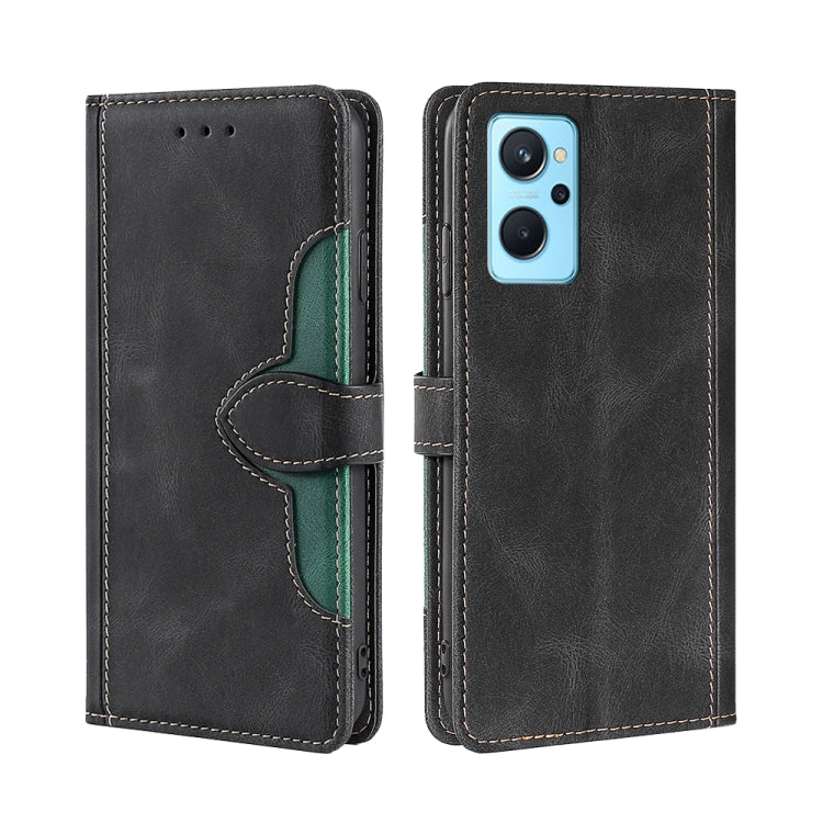 For OPPO Realme 9i/A36 4G/A96 4G/K10 4G/A76 4G Stitching Skin Feel Magnetic Buckle Horizontal Flip PU Leather Case