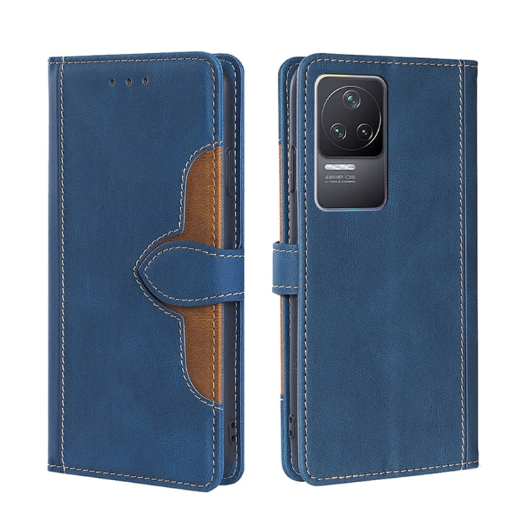 For Xiaomi Redmi K50/Redmi K50 Pro Stitching Skin Feel Magnetic Buckle Horizontal Flip PU Leather Case