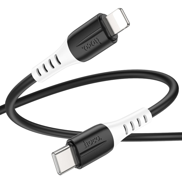 hoco 20W X82 3A PD USB-C / Type-C to 8 Pin Silicone Charging Data Cable,Length: 1m