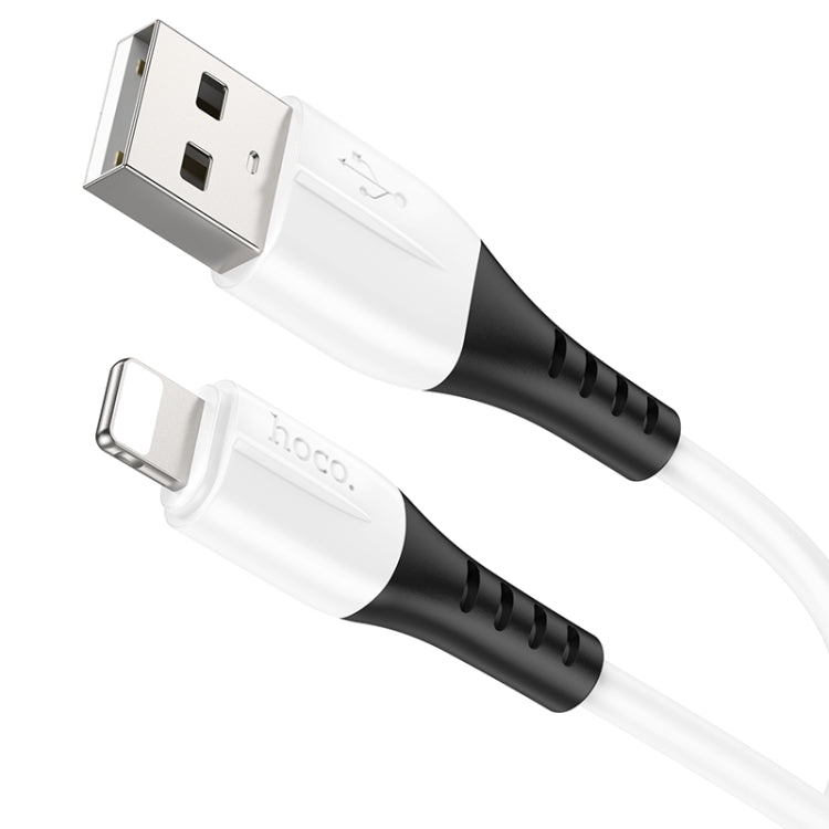 hoco X82 2.4A USB to 8 Pin Silicone Charging Data Cable,Length: 1m