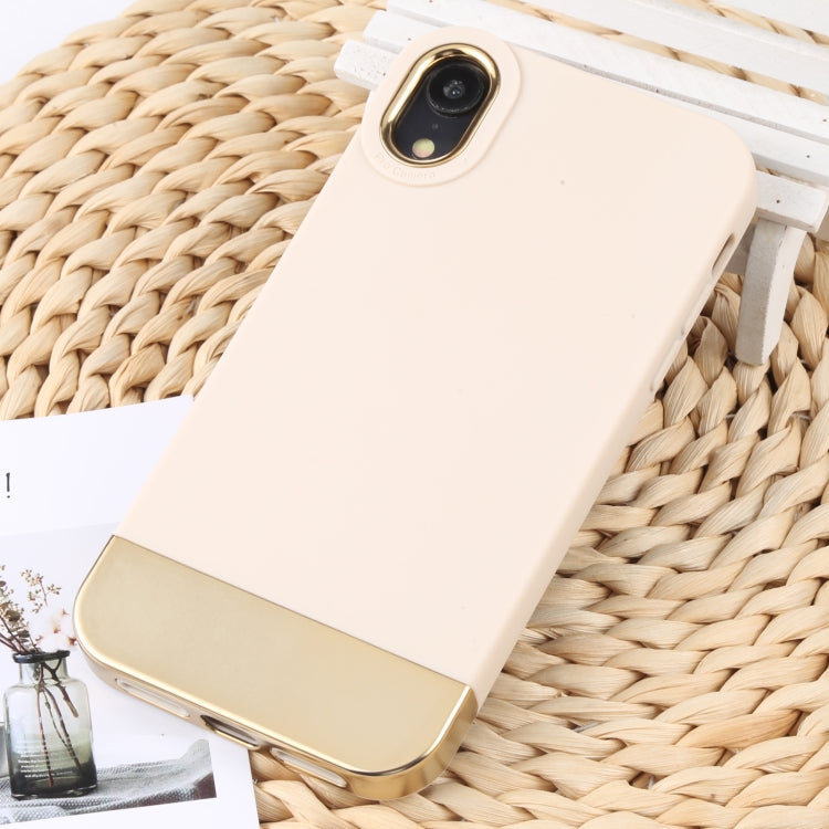 For iPhone XR TPU + Electroplated PC Phone Case
