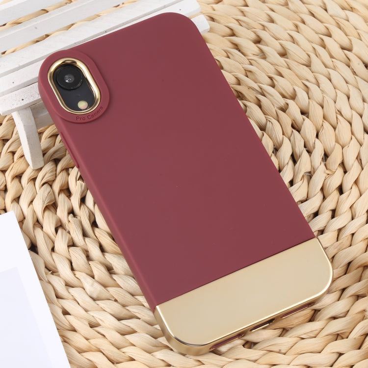 For iPhone XR TPU + Electroplated PC Phone Case
