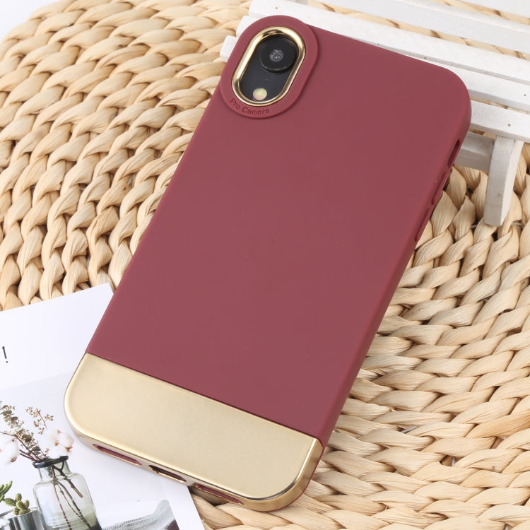 For iPhone XR TPU + Electroplated PC Phone Case