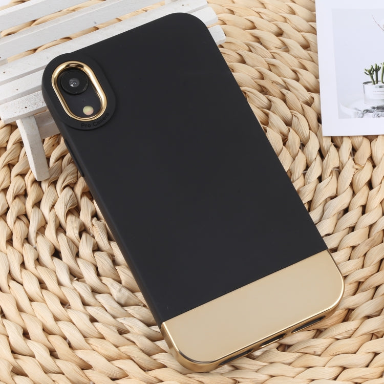 For iPhone XR TPU + Electroplated PC Phone Case