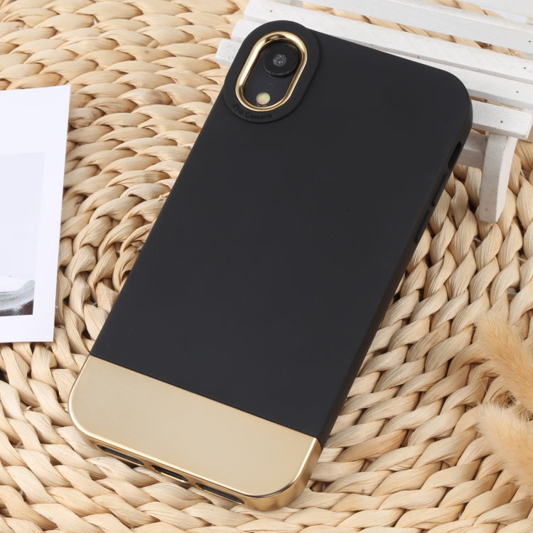 For iPhone XR TPU + Electroplated PC Phone Case