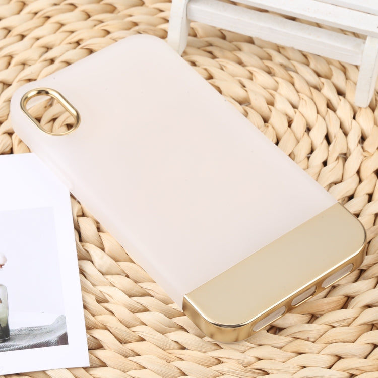 For iPhone XR TPU + Electroplated PC Phone Case
