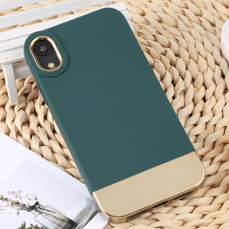 For iPhone XR TPU + Electroplated PC Phone Case
