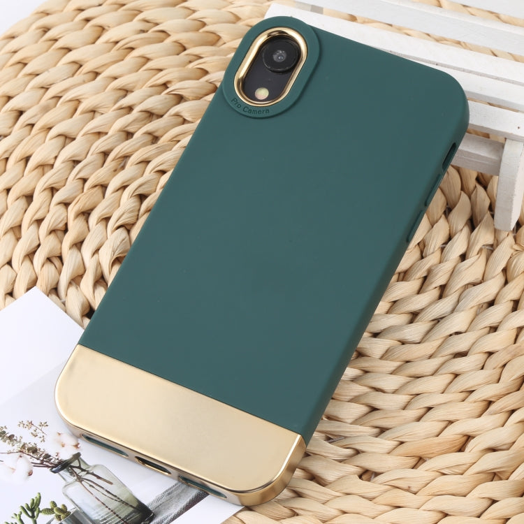 For iPhone XR TPU + Electroplated PC Phone Case