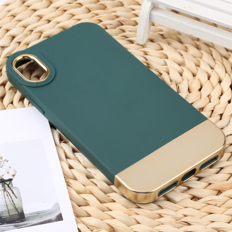 For iPhone XR TPU + Electroplated PC Phone Case