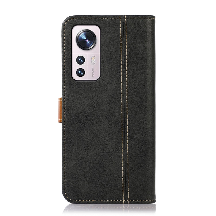 For Xiaomi 12 Lite Stitching Thread Calf Texture Leather Phone Case