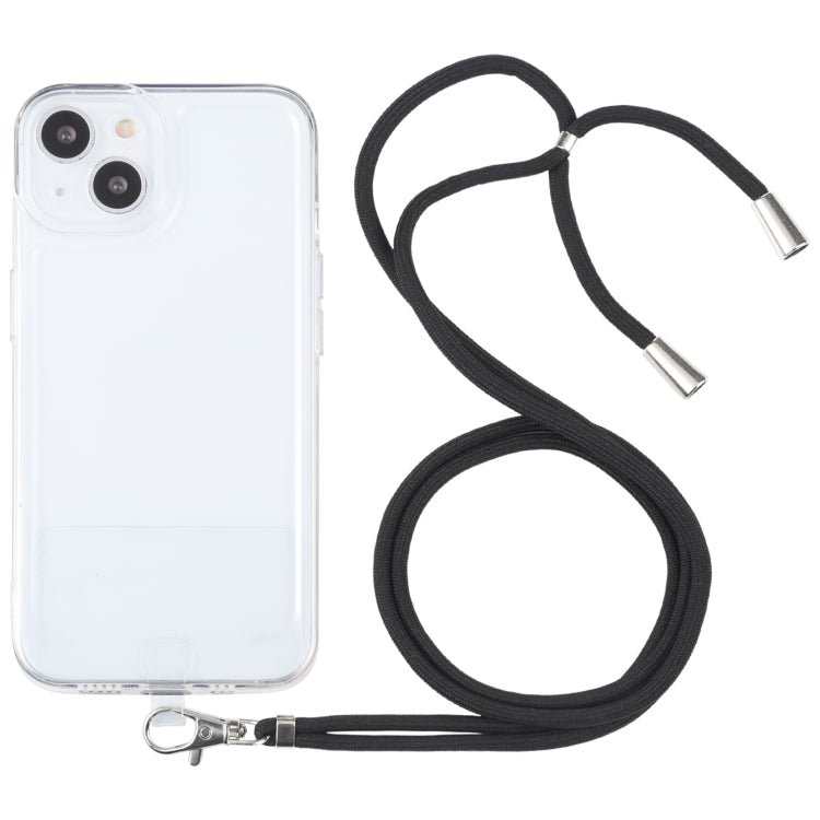 For iPhone 13 mini Lanyard Transparent TPU Phone Case