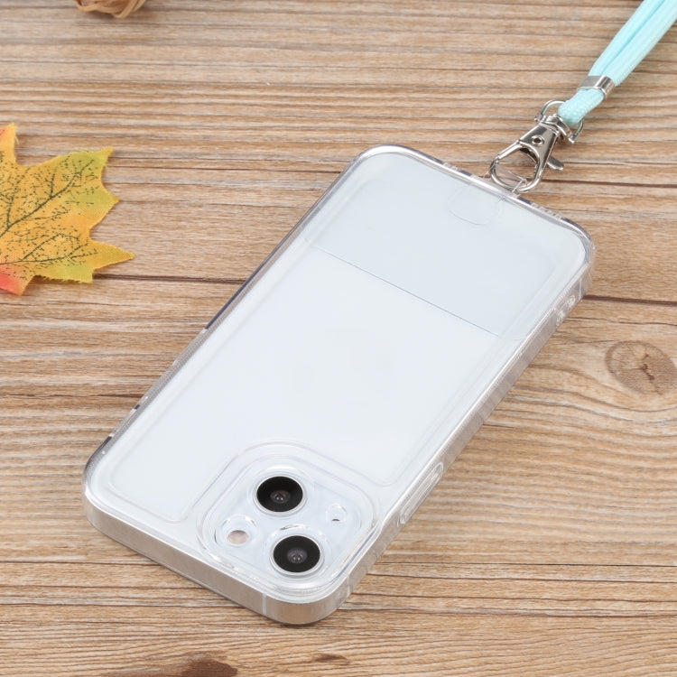 For iPhone 13 mini Lanyard Transparent TPU Phone Case