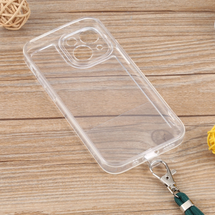For iPhone 13 Lanyard Transparent TPU Phone Case