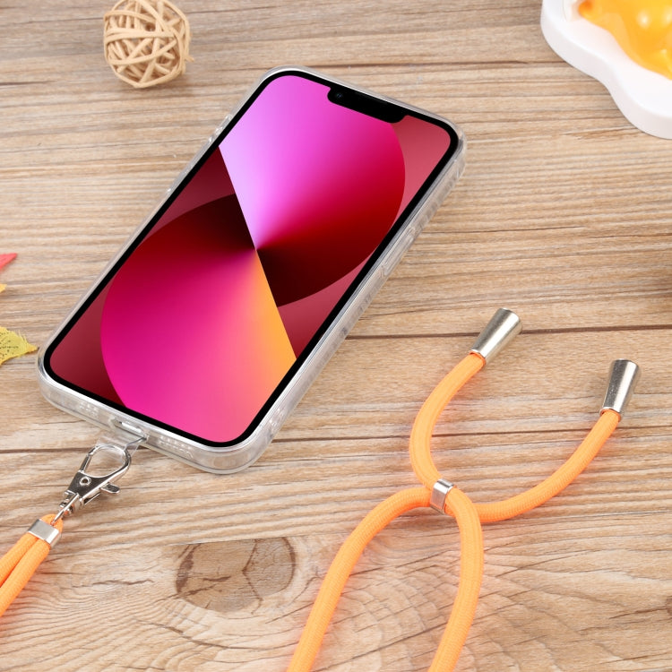 For iPhone 13 Lanyard Transparent TPU Phone Case