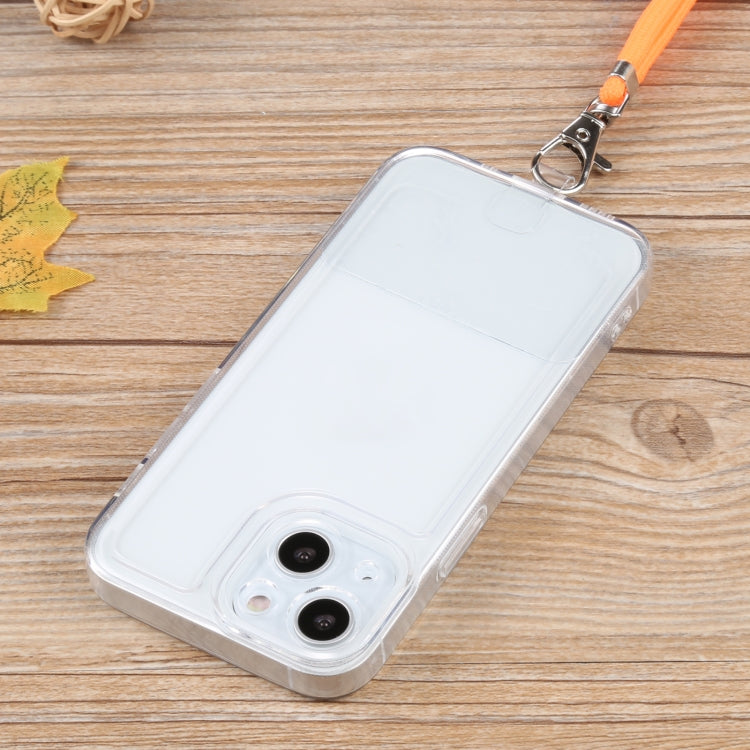 For iPhone 13 Lanyard Transparent TPU Phone Case