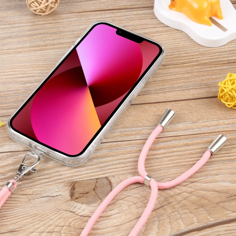 For iPhone 13 Lanyard Transparent TPU Phone Case