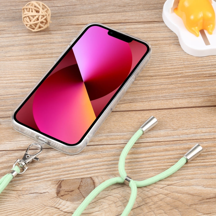 For iPhone 13 Lanyard Transparent TPU Phone Case