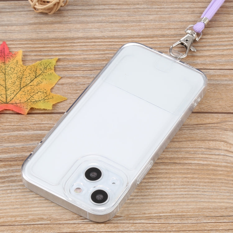 For iPhone 13 Lanyard Transparent TPU Phone Case