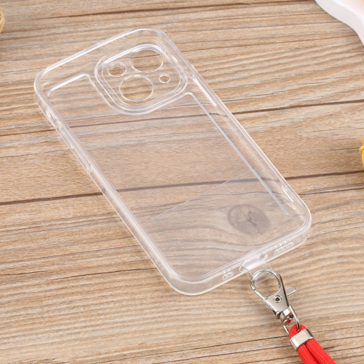 For iPhone 13 Lanyard Transparent TPU Phone Case