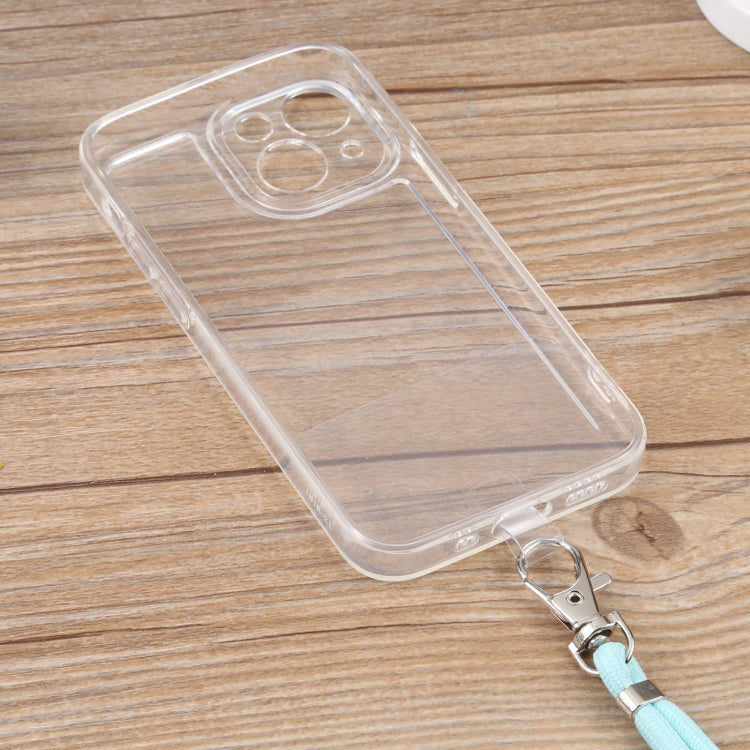 For iPhone 13 Lanyard Transparent TPU Phone Case