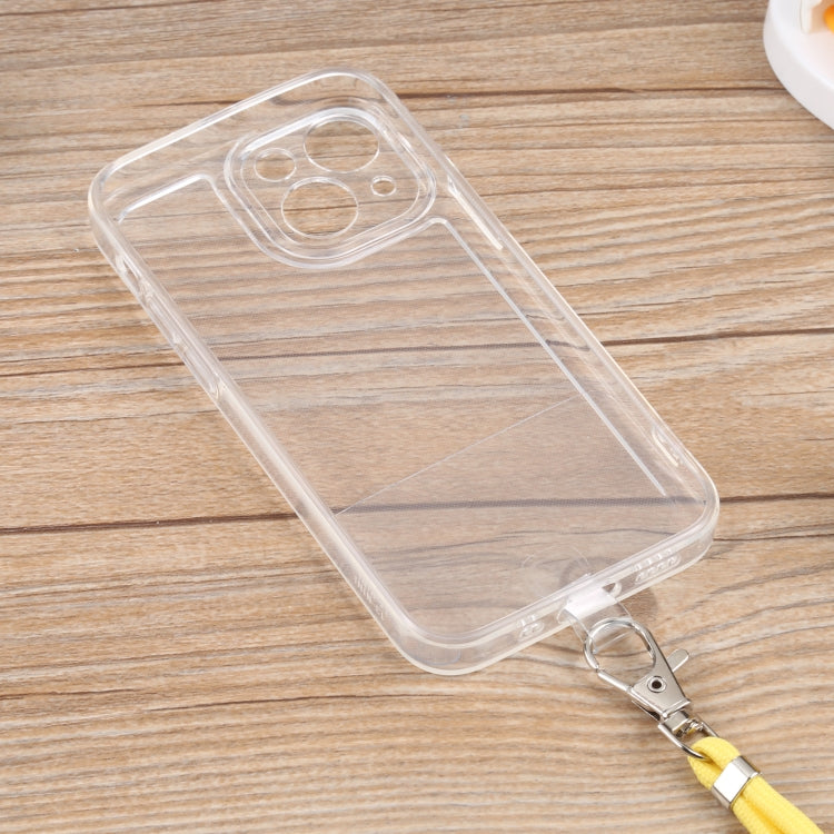 For iPhone 13 Lanyard Transparent TPU Phone Case