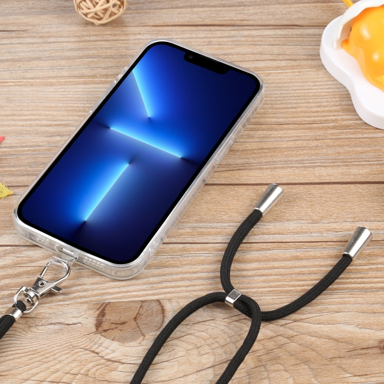 For iPhone 13 Pro Lanyard Transparent TPU Phone Case