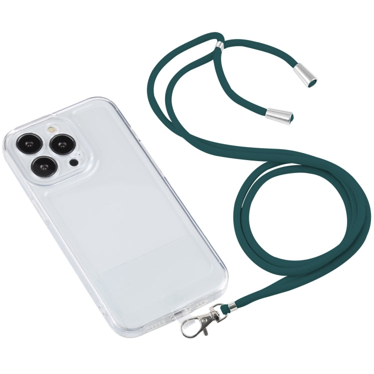 For iPhone 13 Pro Lanyard Transparent TPU Phone Case