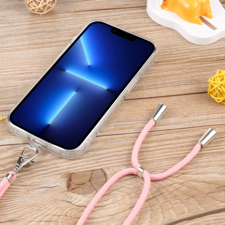 For iPhone 13 Pro Lanyard Transparent TPU Phone Case