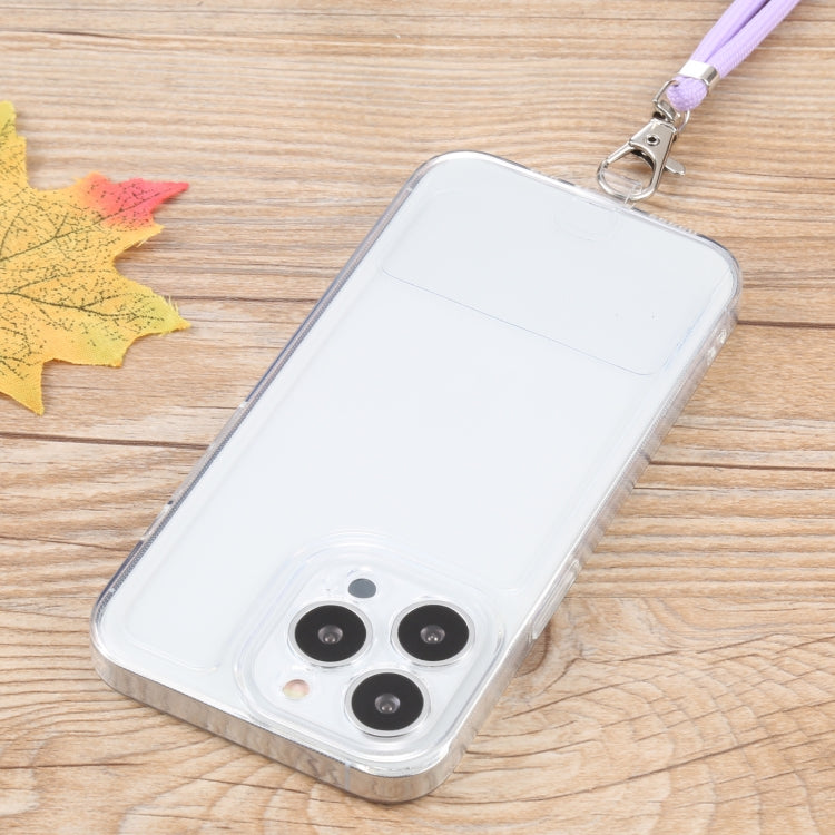 For iPhone 13 Pro Lanyard Transparent TPU Phone Case
