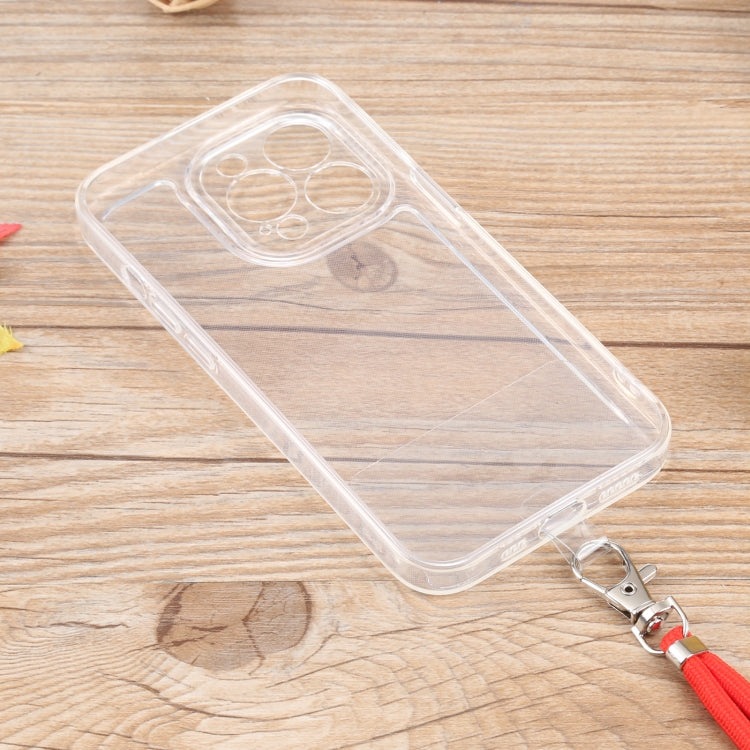For iPhone 13 Pro Lanyard Transparent TPU Phone Case