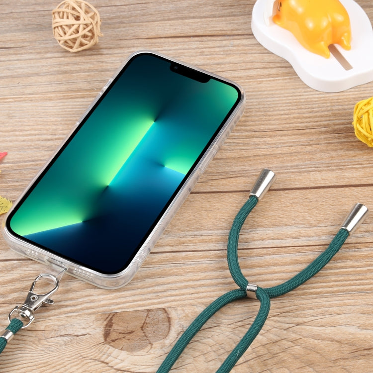 For iPhone 13 Pro Max Lanyard Transparent TPU Phone Case